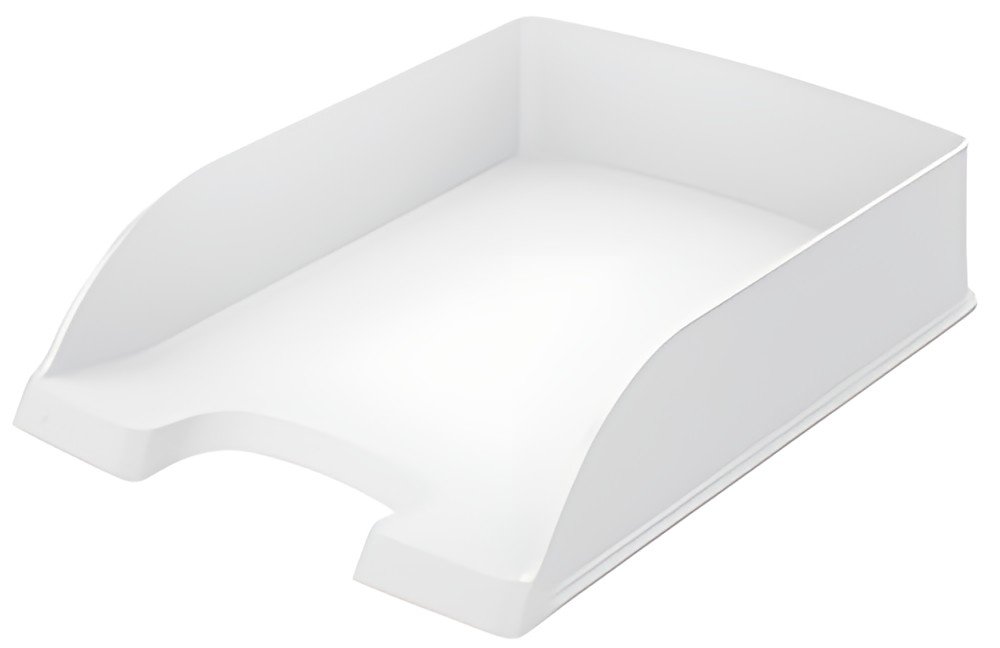 LEITZ Corbeille à courrier Plus Standard, A4, blanc