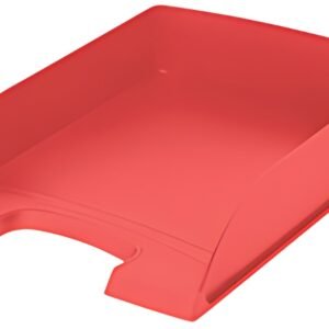 LEITZ Corbeille à courrier Recycle, A4, polystyrène, rouge