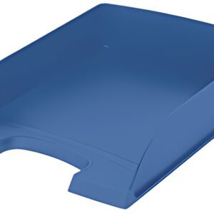 LEITZ Corbeille à courrier Recycle, A4, polystyrène, bleu