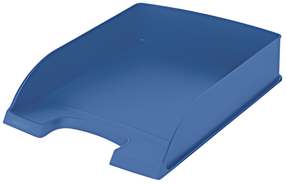 LEITZ Corbeille à courrier Recycle, A4, polystyrène, bleu