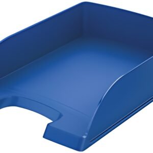 LEITZ Corbeille à courrier Plus standard, A4, bleu