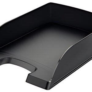 LEITZ Corbeille à courrier Plud Standard, A4, noir