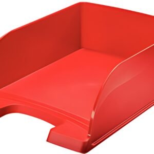 LEITZ Corbeille à courrier Plus Jumbo, A4, polystyrène,rouge
