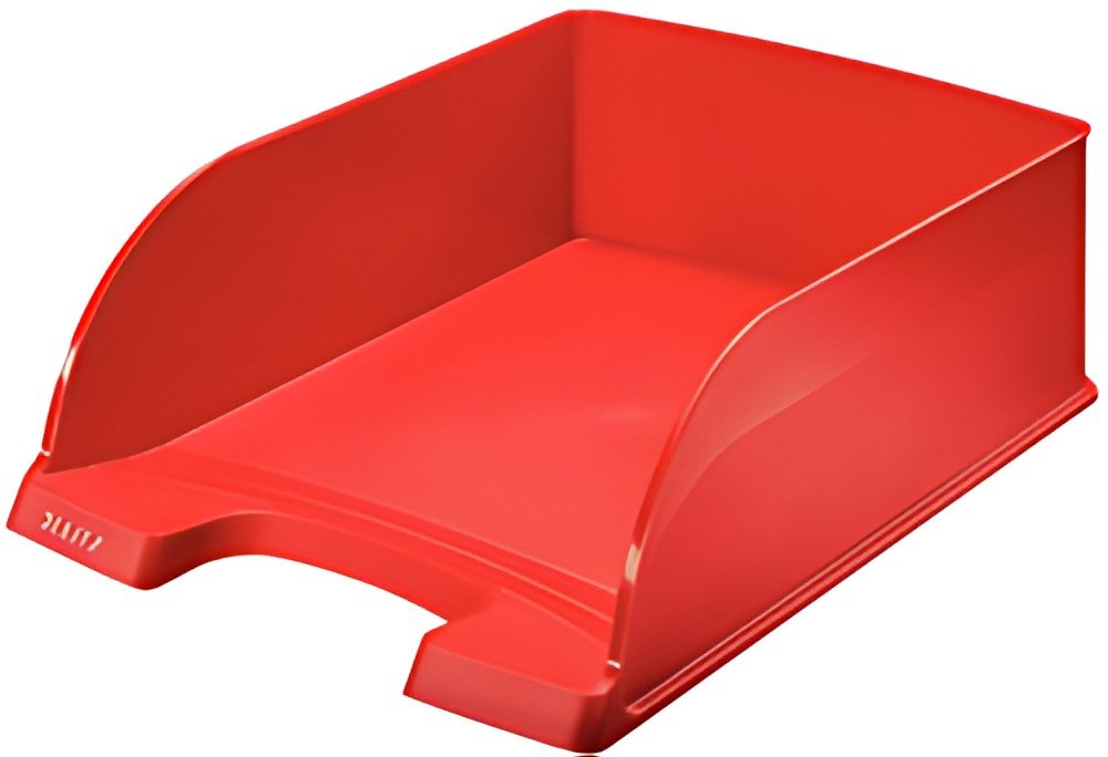LEITZ Corbeille à courrier Plus Jumbo, A4, polystyrène,rouge