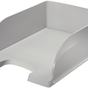 LEITZ Corbeille à courrier Plus Jumbo, A4, polystyrène, gris