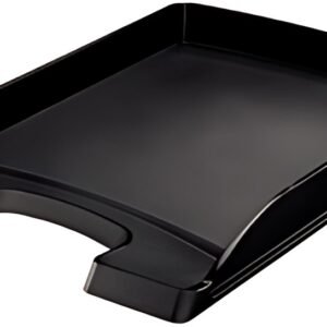 LEITZ Corbeille à courrier Plus plat, A4, polystyrène, noir