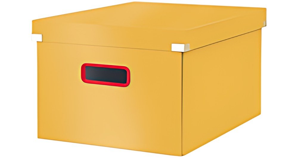LEITZ Boîte de rangement Click & Store Cosy M, jaune