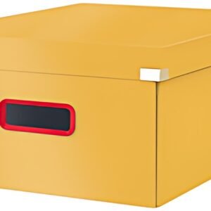 LEITZ Boîte de rangement Click & Store Cosy L, jaune