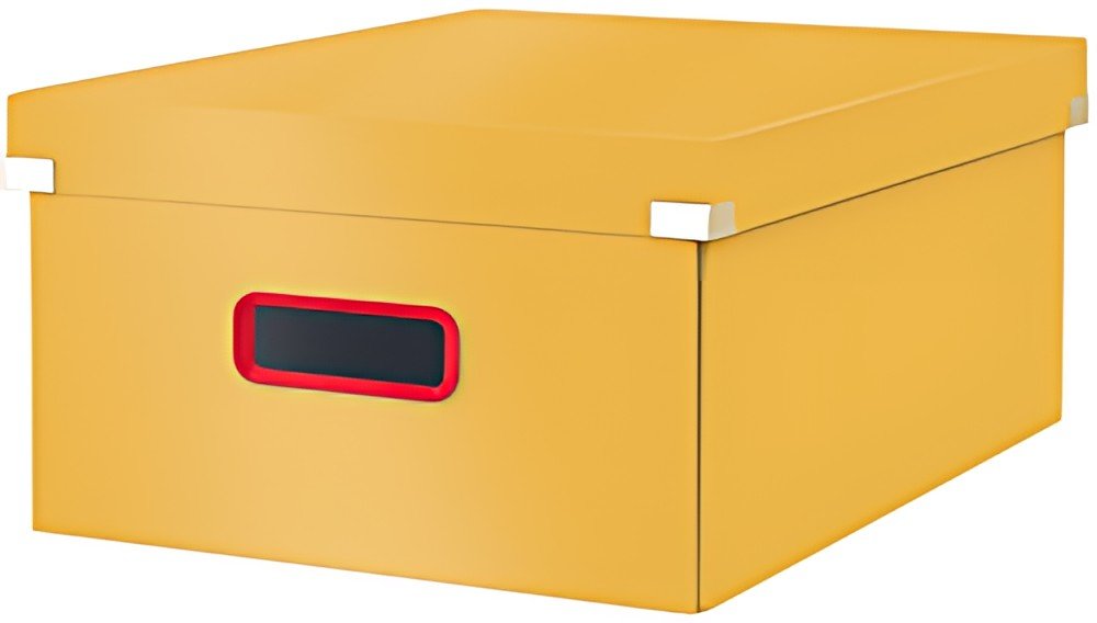LEITZ Boîte de rangement Click & Store Cosy L, jaune