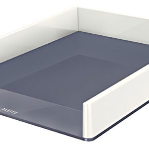 LEITZ Corbeille à courrier WOW Duo Colour, A4, blanc