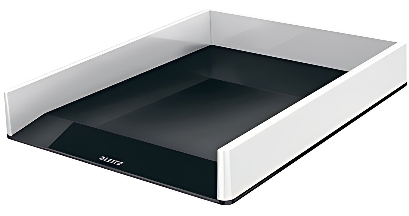 LEITZ Corbeille à courrier WOW Duo Colour, A4, noir
