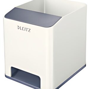 LEITZ Pot à crayons Sound WOW Duo Colour, blanc