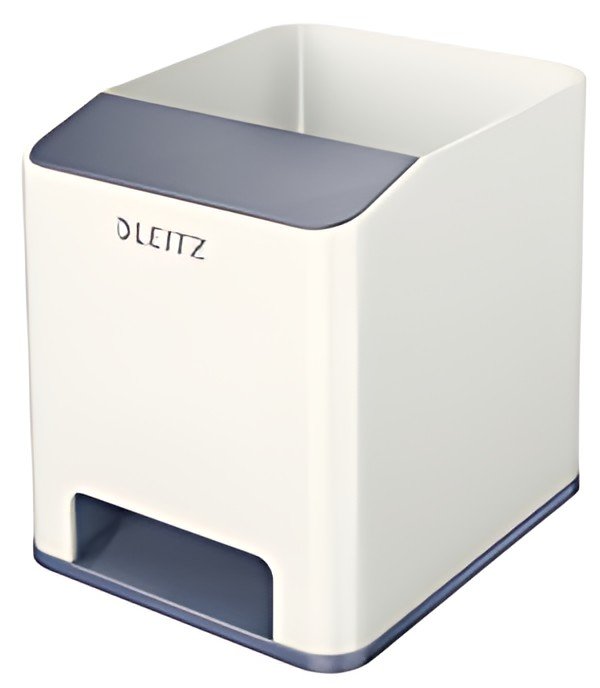 LEITZ Pot à crayons Sound WOW Duo Colour, blanc