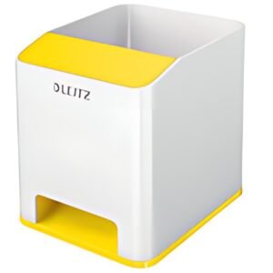 LEITZ Pot à crayons Sound WOW Duo Colour, jaune
