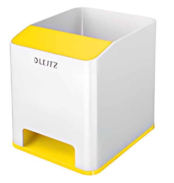 LEITZ Pot à crayons Sound WOW Duo Colour, jaune