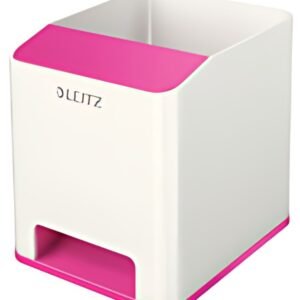 LEITZ Pot à crayons Sound WOW Duo Colour, rose