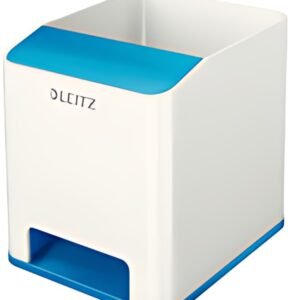 LEITZ Pot à crayons Sound WOW Duo Colour, bleu