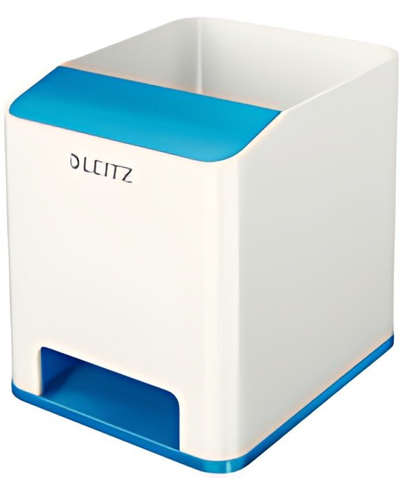 LEITZ Pot à crayons Sound WOW Duo Colour, bleu