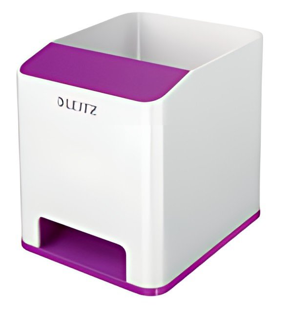 LEITZ Pot à crayons Sound WOW Duo Colour, violet