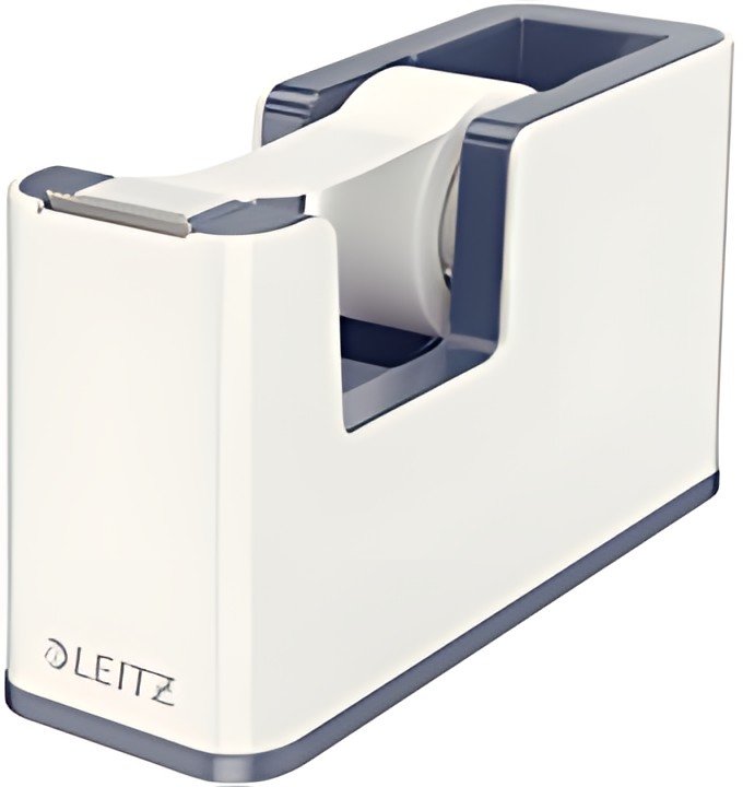 LEITZ Dévidoir de table WOW Duo Colour, équipé, blanc