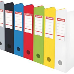 Esselte Porte-revues VIVIDA, A4, carton, blanc, dos: 70 mm