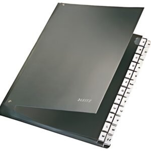 LEITZ classeur à soufflet, A4, A-Z, 24 compartiments, noir,