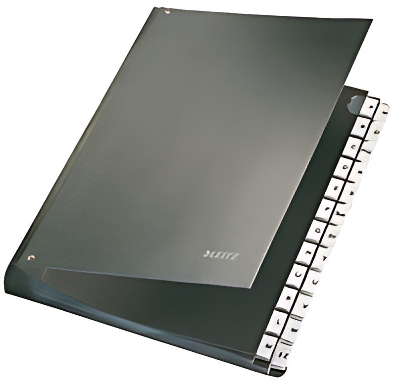 LEITZ classeur à soufflet, A4, A-Z, 24 compartiments, noir,