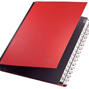LEITZ Trieur à soufflet, A4, 1-31, 32 compartiments, rouge