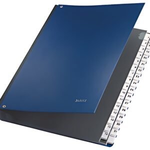 LEITZ Trieur à soufflet, A4, 1-31, plastique, bleu, 32
