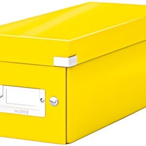 LEITZ Boîte de rangement pour CD Click & Store WOW, jaune