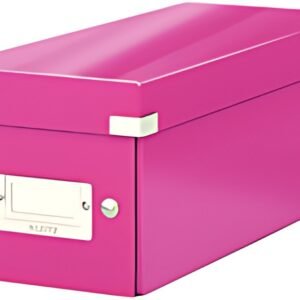 LEITZ Boîte de rangement pour CD Click & Store WOW, rose
