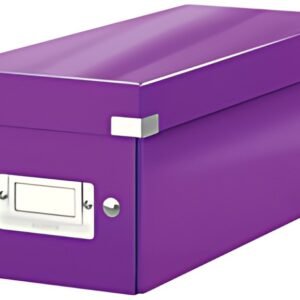 LEITZ Boîte de rangement pour CD Click & Store WOW, violet