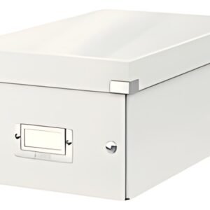 LEITZ Boîte de rangement pour DVD Click & Store, blanc