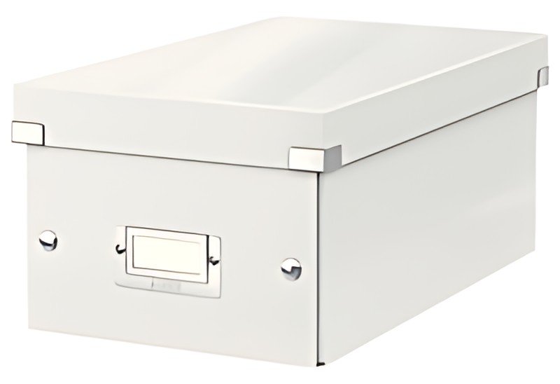LEITZ Boîte de rangement pour DVD Click & Store, blanc