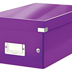 LEITZ Boîte de rangement pour DVD Click & Store, violet
