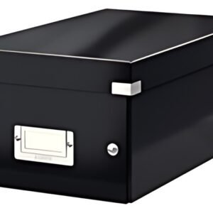 LEITZ Boîte de rangement pour DVD Click & Store, noir