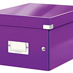 LEITZ Boîte de rangement Click & Store WOW, A5, violet