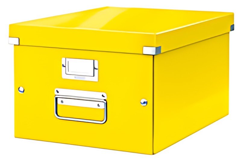 LEITZ Boîte de rangement Click & Store WOW, A4, jaune