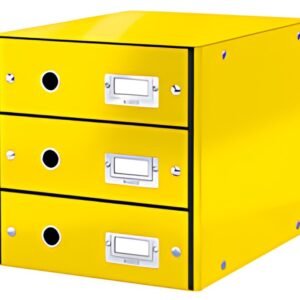 LEITZ Bloc de classement Click & Store WOW, jaune