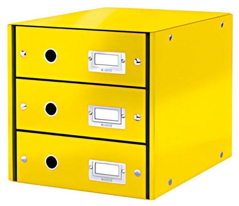 LEITZ Bloc de classement Click & Store WOW, jaune