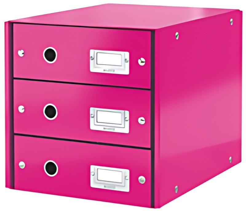 LEITZ Bloc de classement Click & Store WOW, rose