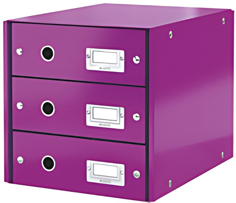 LEITZ Bloc de classement Click & Store WOW, violet