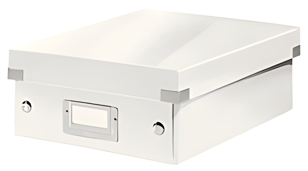 LEITZ Boîte de rangement Click & Store WOW, grand, blanc