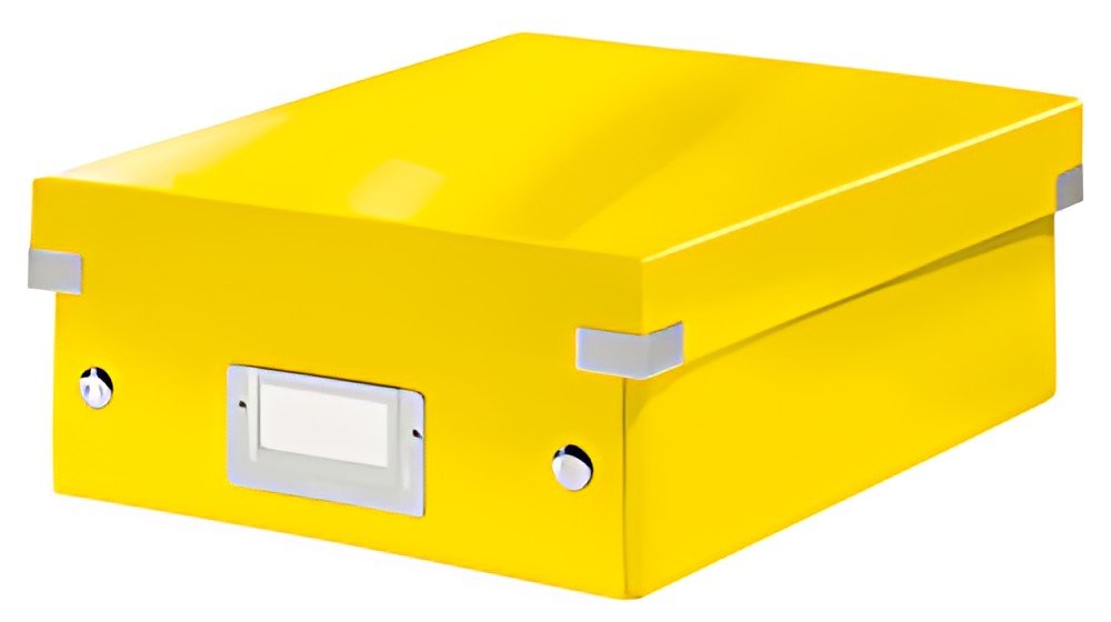 LEITZ Boîte de rangement Click & Store WOW, grand, jaune