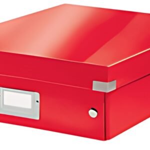 LEITZ Boîte de rangement Click & Store WOW, grand, rouge