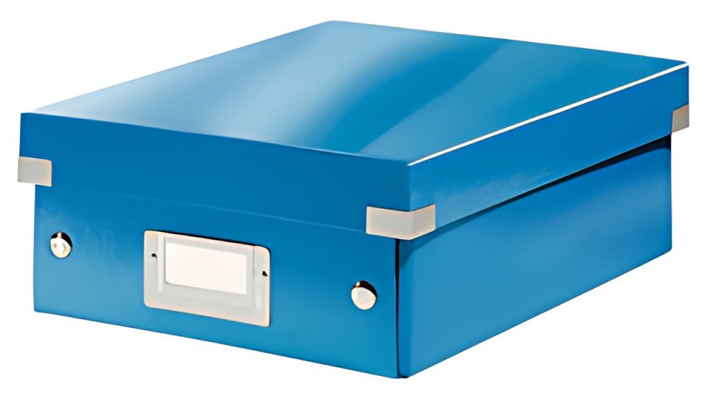 LEITZ Boîte de rangement Click & Store WOW, grand, bleu