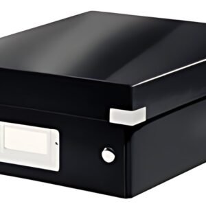 LEITZ Boîte de rangement Click & Store WOW, grand, noir
