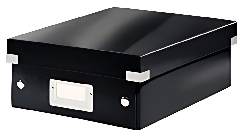 LEITZ Boîte de rangement Click & Store WOW, grand, noir