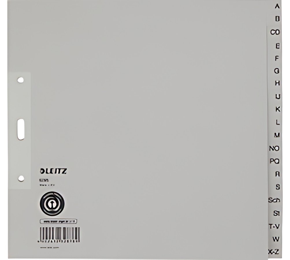 LEITZ Intercalaires en papier naturel, A-Z, A4, mi-hauteur
