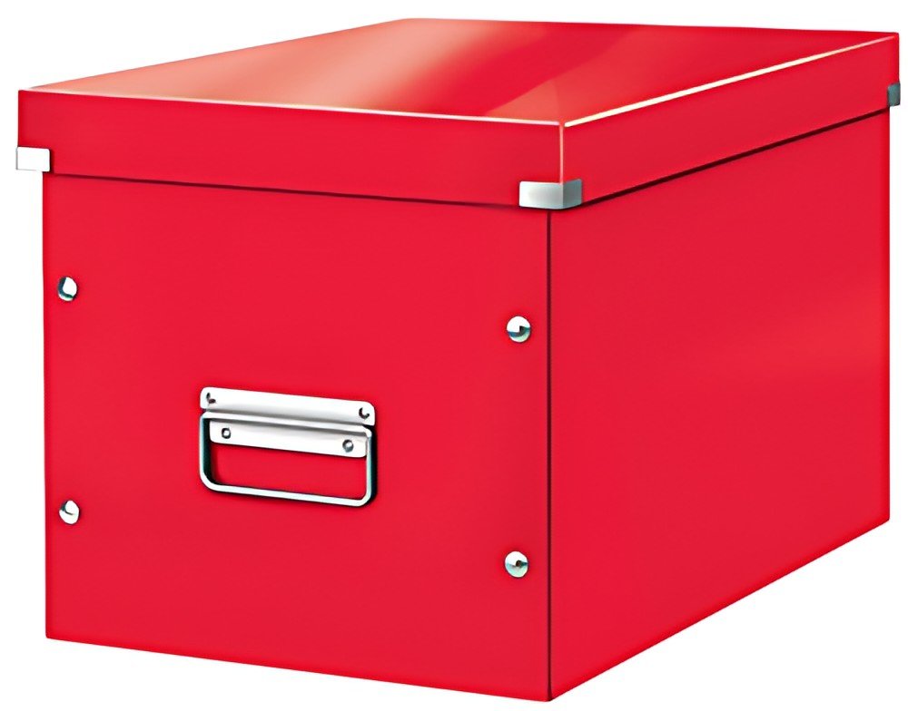 LEITZ Boîte de rangement Click & Store WOW Cube L, rouge